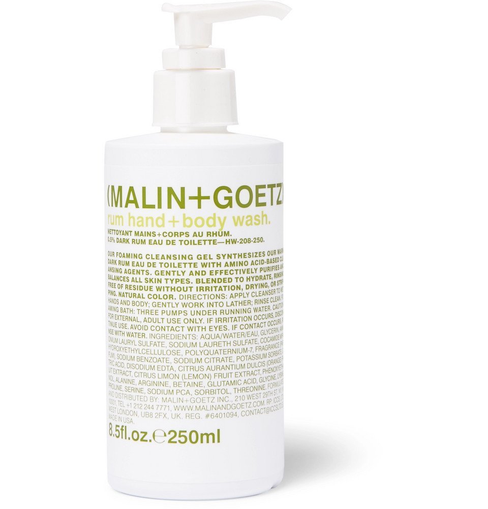 Malin Goetz Rum Hand Body Wash, 250ml Men White Malin + Goetz