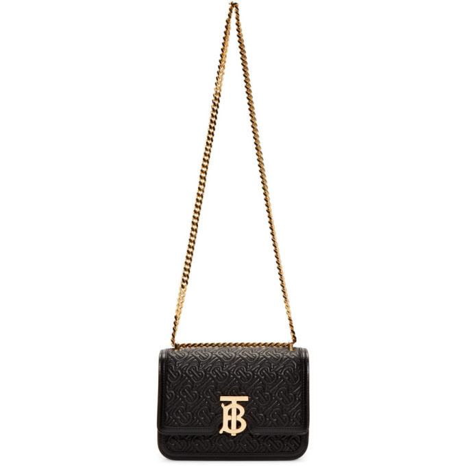 Burberry Black Small Quilted Monogram Bag Burberry