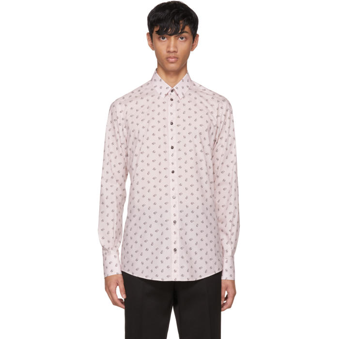 Dolce and Gabbana Pink Floral Shirt Dolce & Gabbana