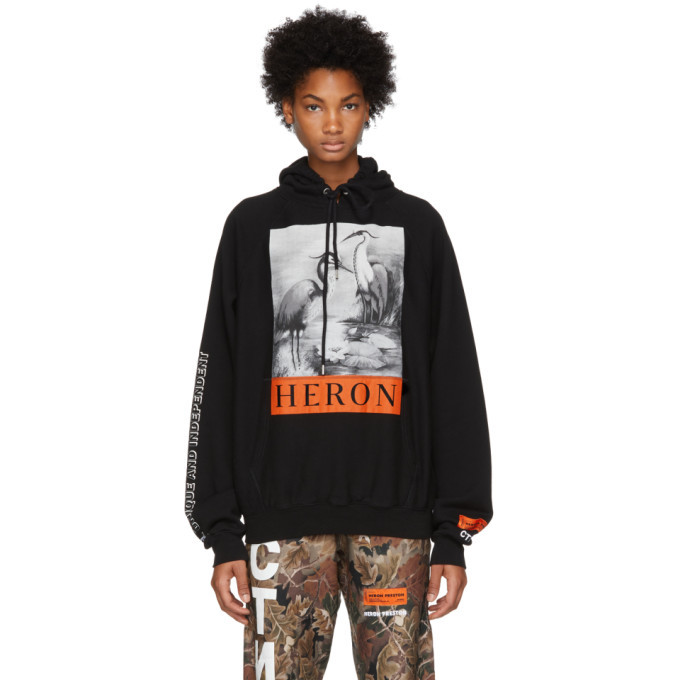 heron preston camo hoodie