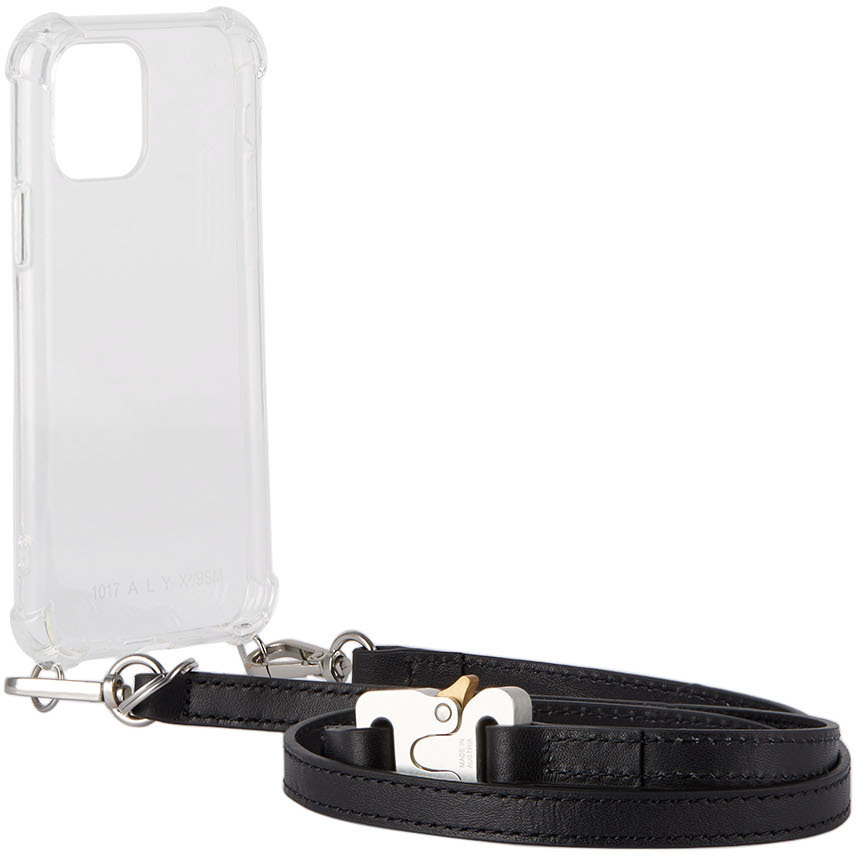 1017 ALYX 9SM Transparent Leather Strap iPhone 11 Pro Case