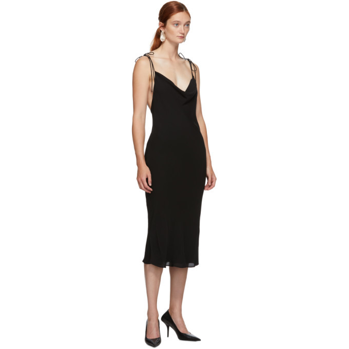 Kiki de Montparnasse Black Silk Simple Slip Dress Kiki de Montparnasse