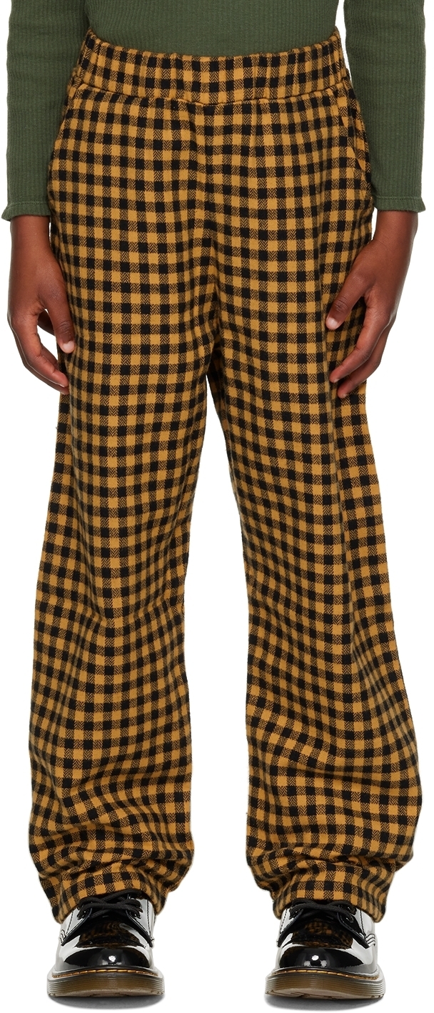 Photo: The Campamento Kids Yellow Checked Trousers