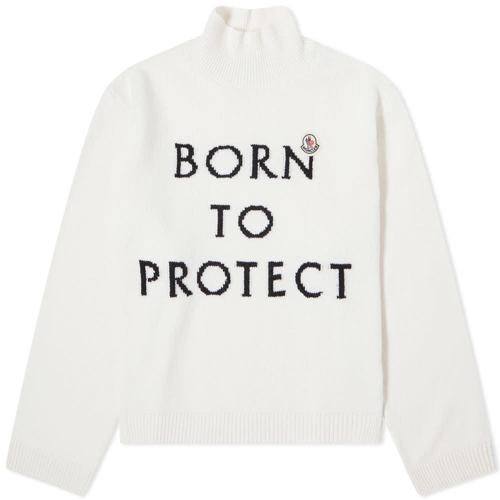 Moncler Slogan Knitted Jumper Moncler