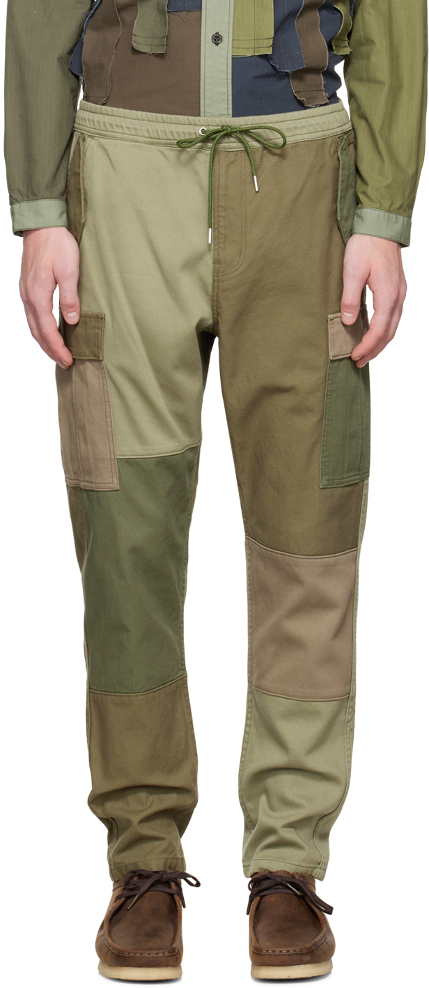 FDMTL Khaki Boro Patchwork Cargo Pants FDMTL