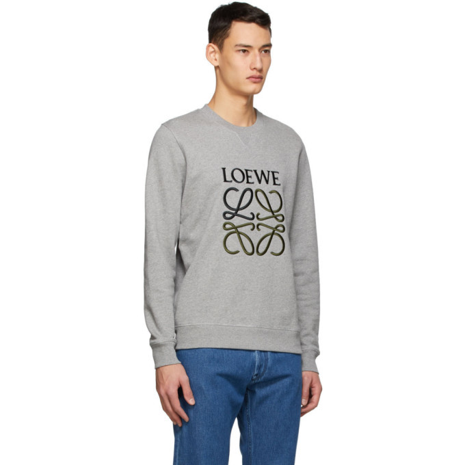 loewe anagram embroidered sweatshirt