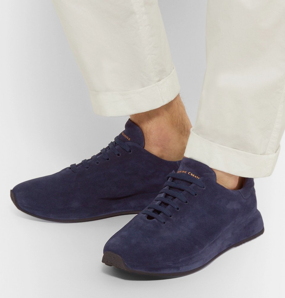 officine creative race suede sneakers