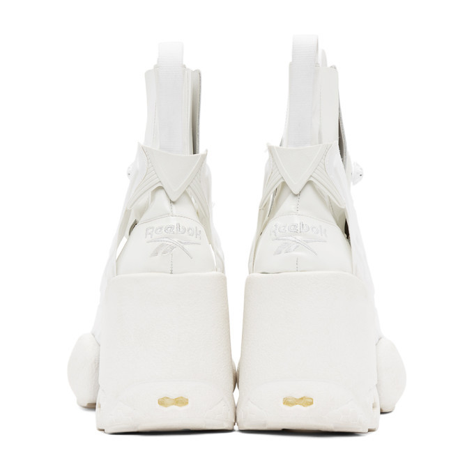 Maison Margiela White Reebok Edition Tabi Instapump Fury Hi Boots Maison Margiela