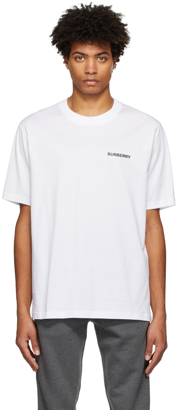 Photo: Burberry White Logo T-Shirt