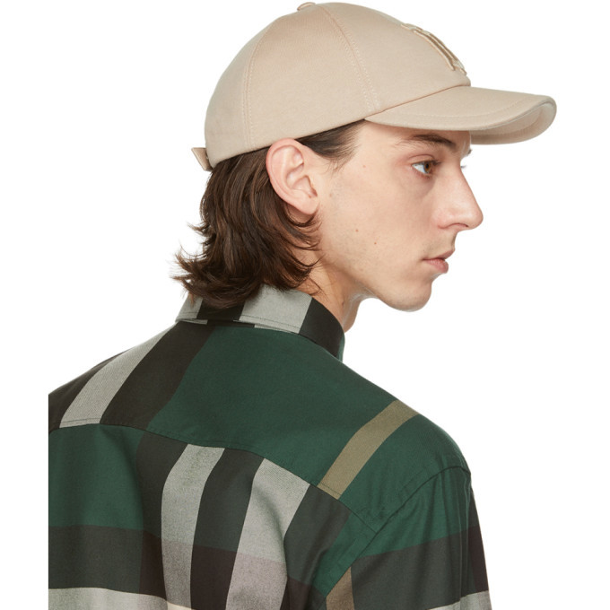 Burberry Beige TB Monogram Baseball Cap Burberry