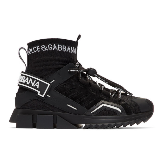 Dolce and Gabbana Black Trekking Sorrento High-Top Sneakers Dolce & Gabbana