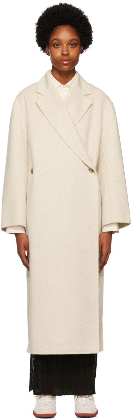 by Malene Birger Off-White Ayvian Double-Breasted Coat by Malene Birger