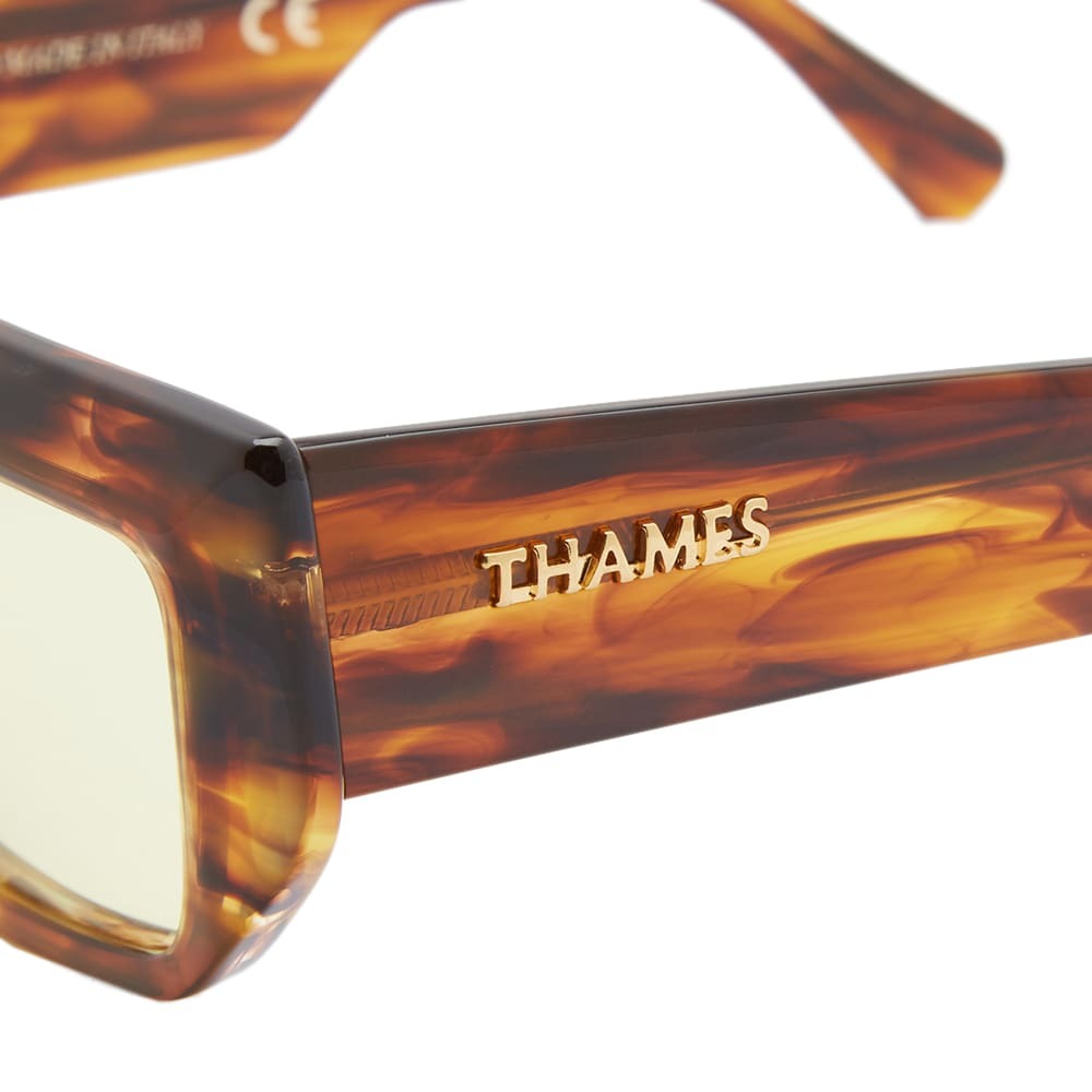 Thames Men's TV Manuka Sunglasses in Brown/Yellow Thames