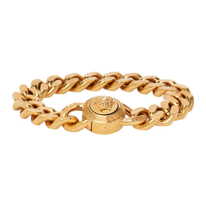 Versace Gold Medusa Chain Bracelet Versace