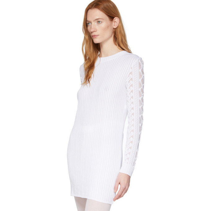 See by Chloe White Lace Sweater Dress 
