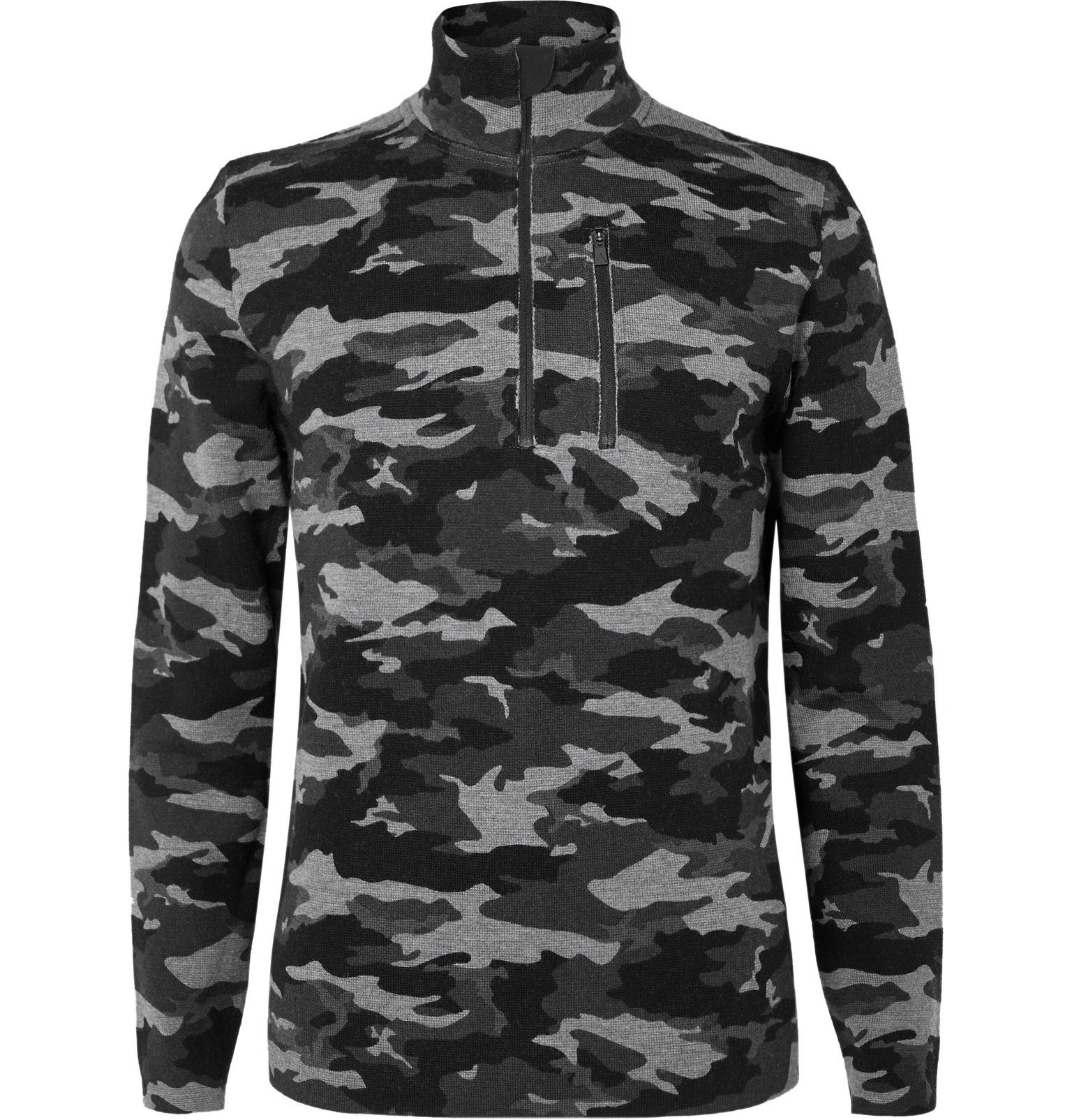 Aztech Mountain - Matterhorn Nylon-Panelled Camouflage-Print Merino ...