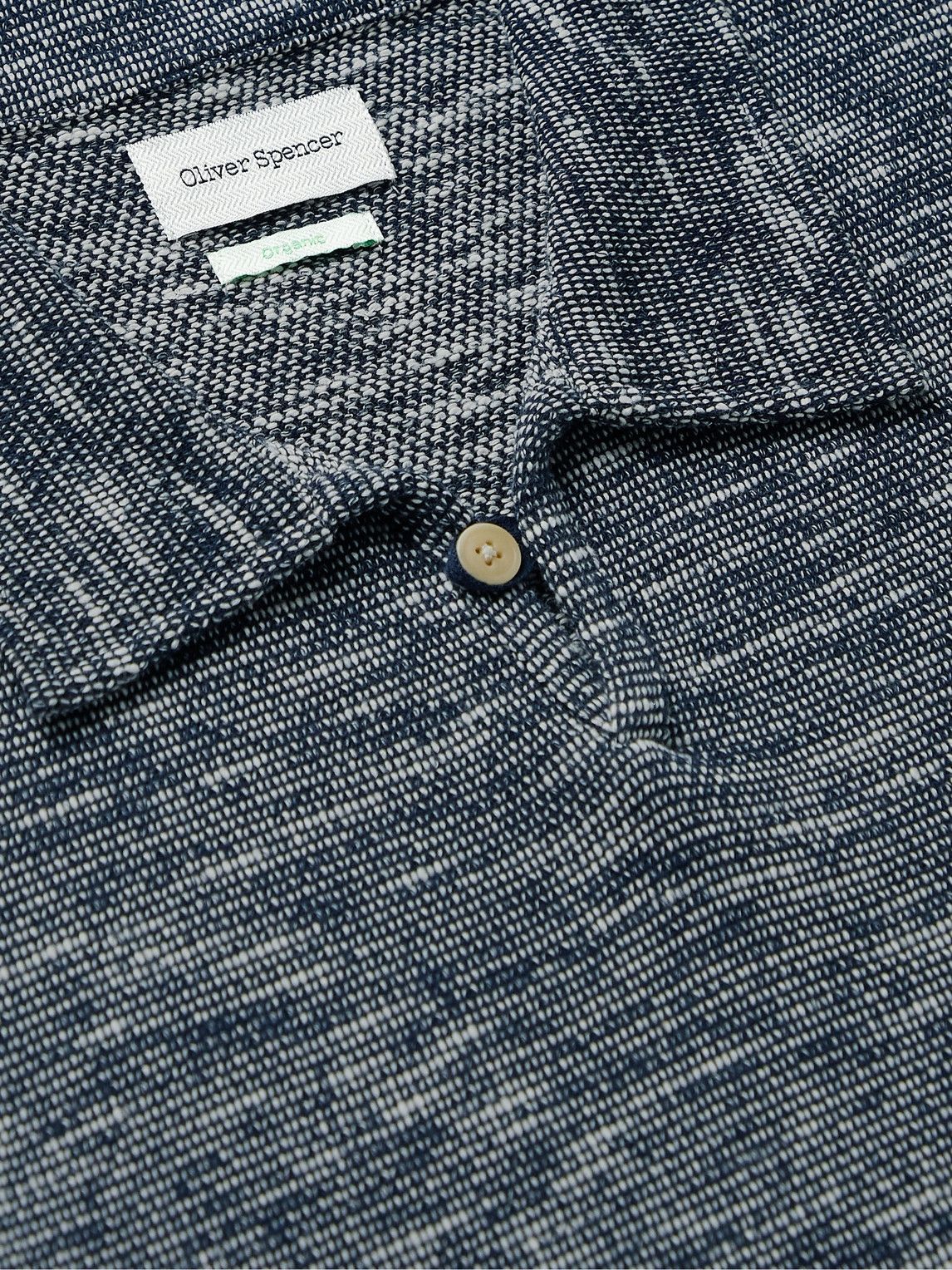 Oliver Spencer - Hawthorn Organic Cotton-Blend Polo Shirt - Blue