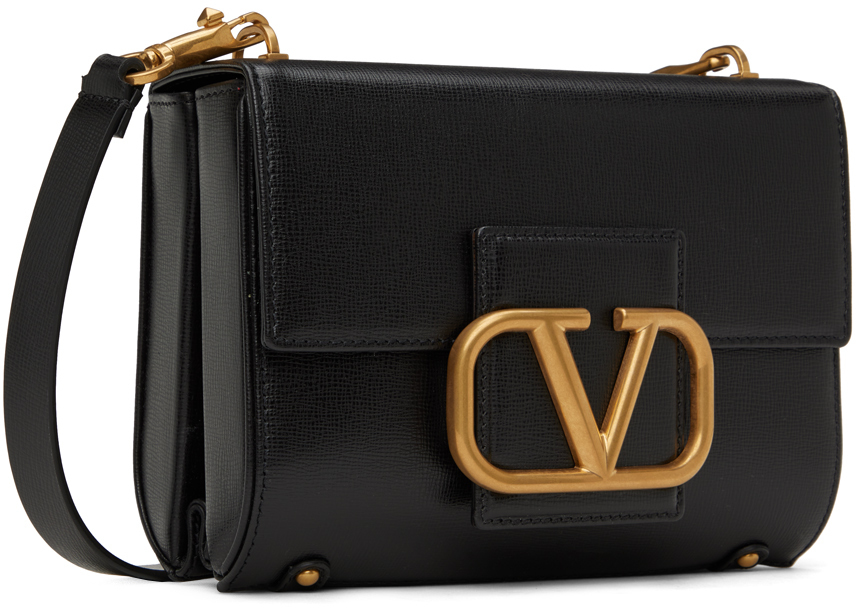 Valentino Garavani Black Stud Sign Shoulder Bag Valentino Garavani