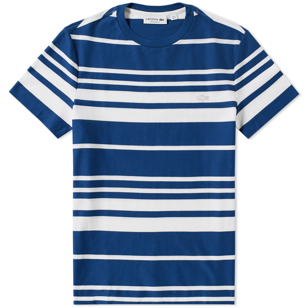 Lacoste Stripe Pique Tee Lacoste