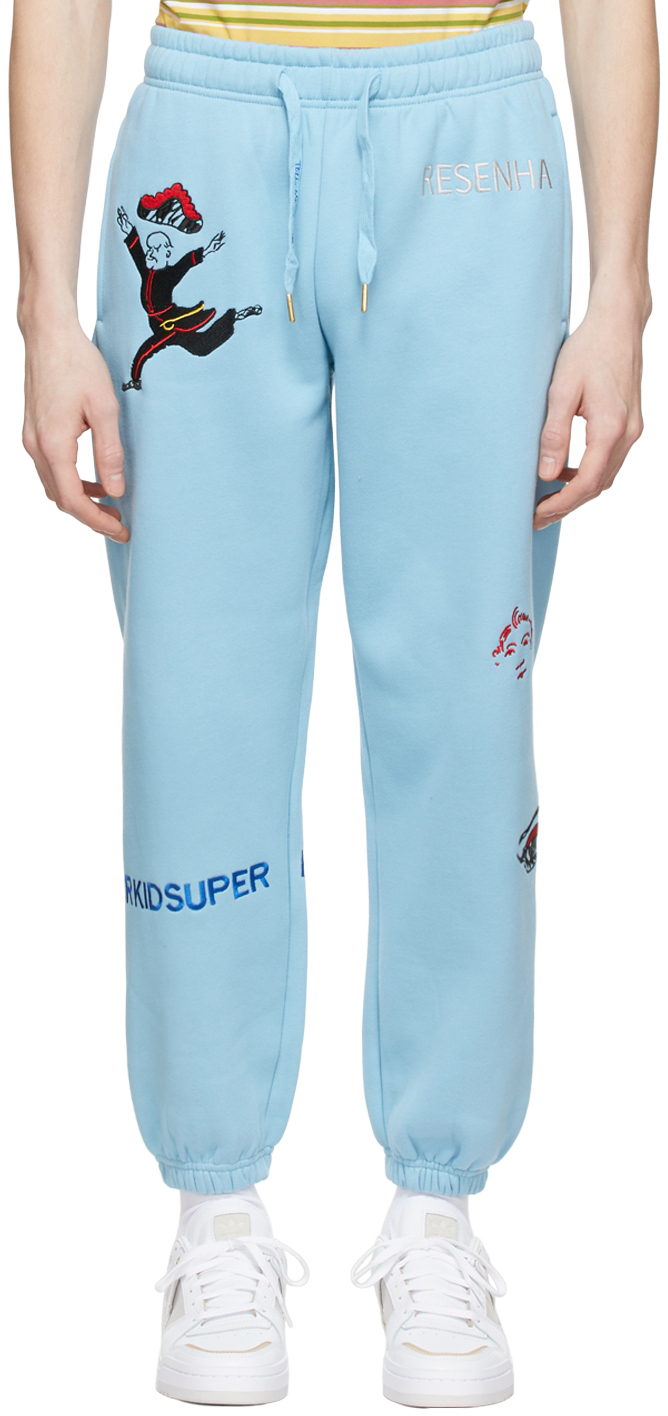 Photo: KidSuper Blue Cotton Sweatpants