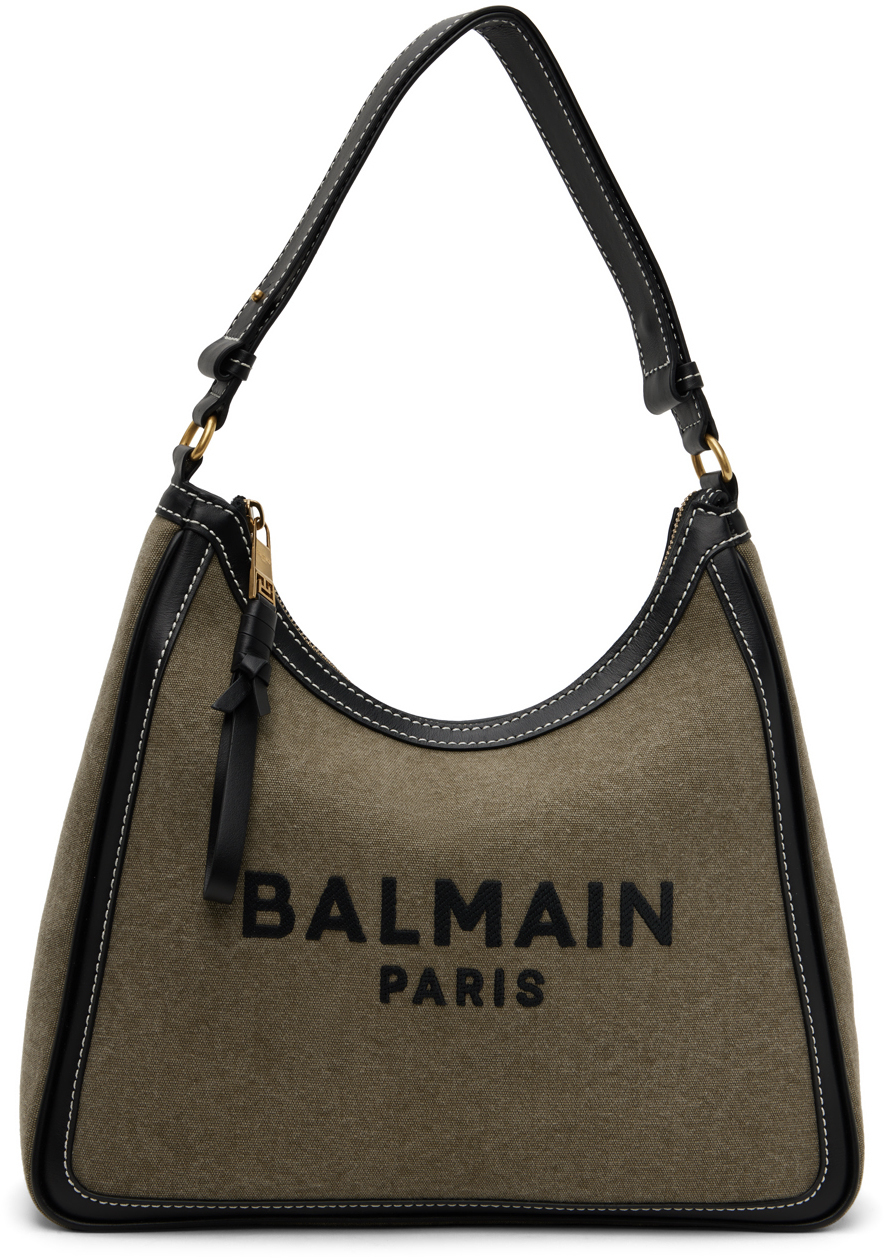 Balmain Khaki BArmy Shoulder Bag Balmain