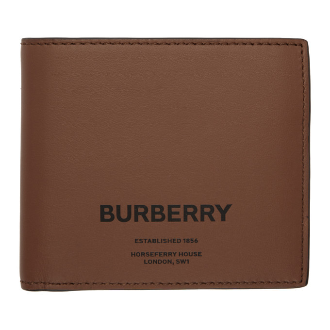 Burberry Brown Horseferry International Bifold Wallet Burberry