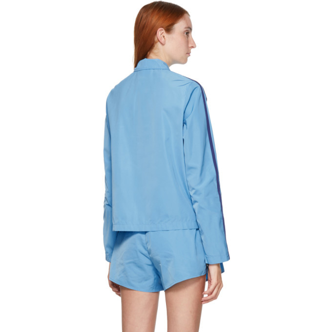 色移り有り adidas lottavolkova zip shirt light blue - 通販 - www