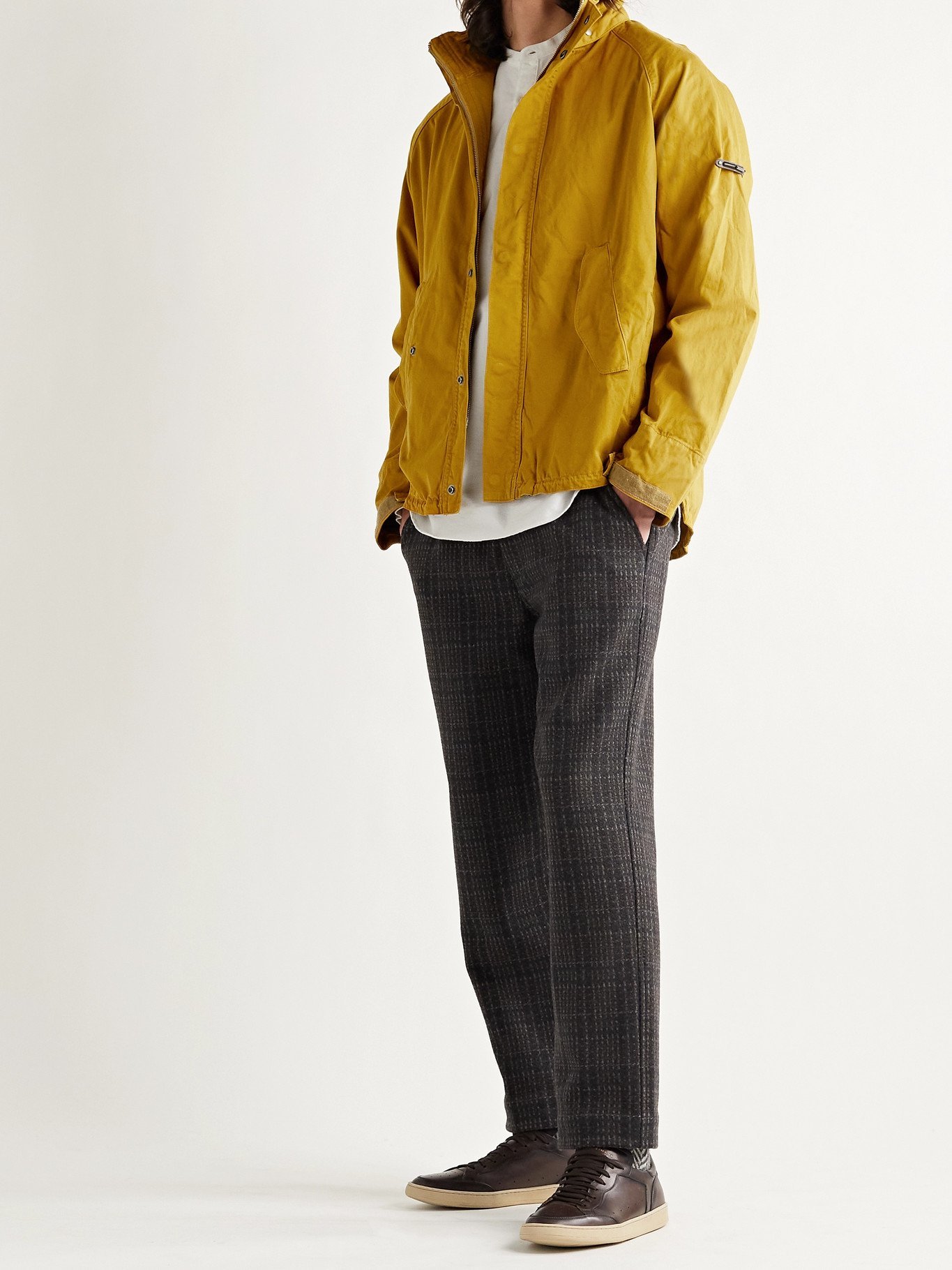 BARBOUR GOLD STANDARD - Transporter Corduroy-Trimmed Cotton-Twill Jacket - Yellow - S