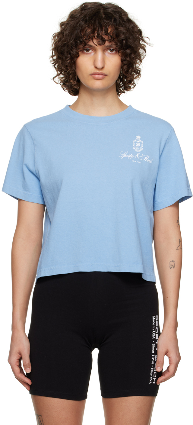 Sporty & Rich Blue Vendome T-Shirt Sporty & Rich