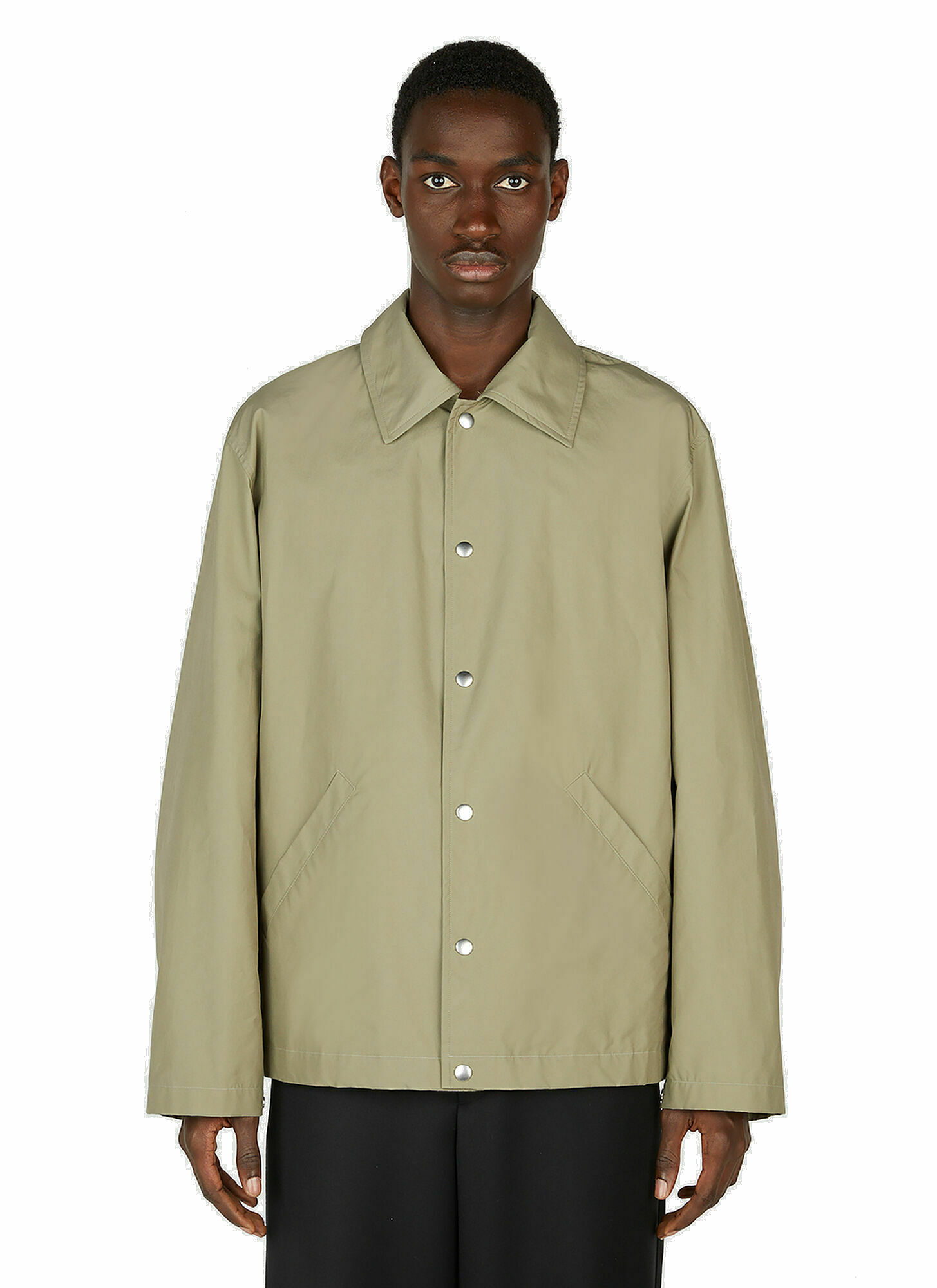 Jil Sander - Logo Jacket in Khaki Jil Sander