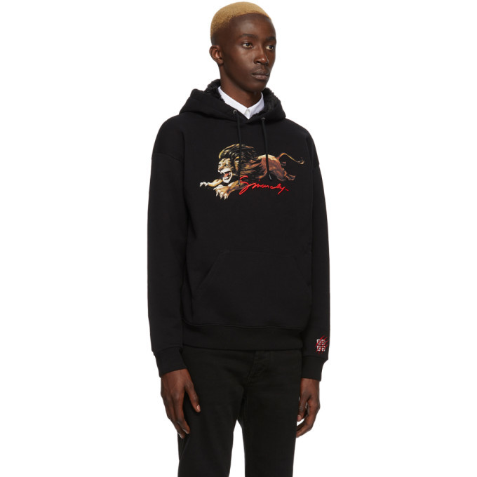 givenchy leo print hoodie