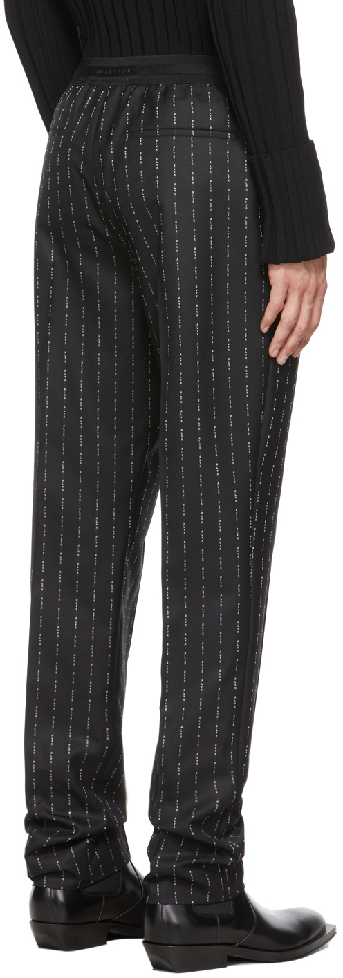 1017 ALYX 9SM Black Logo Pinstripe Trousers