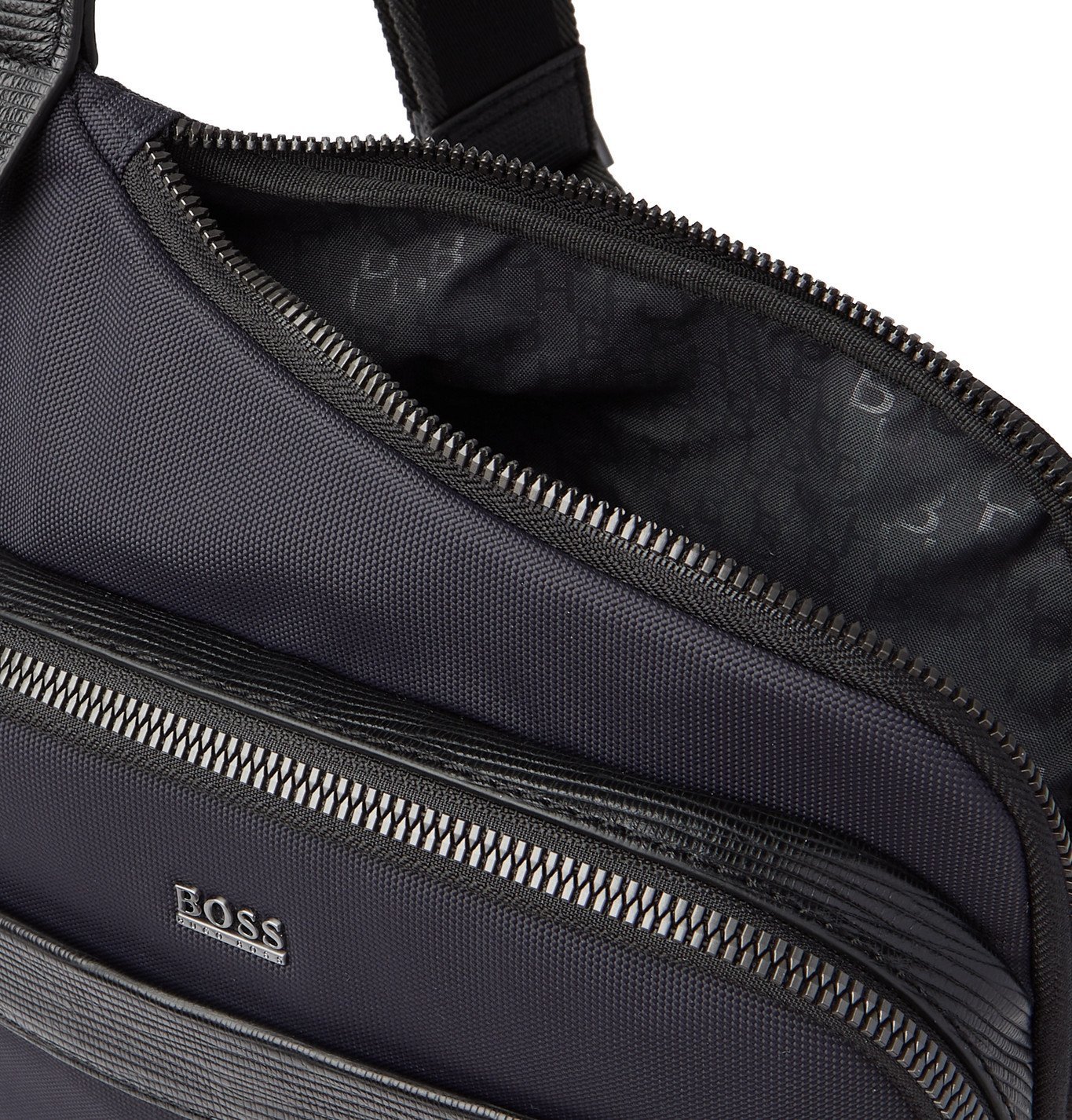 hugo boss messenger bag leather