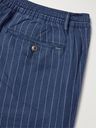 Polo Ralph Lauren - Straight-Leg Pinstriped Linen-Blend Twill Drawstring Trousers - Blue