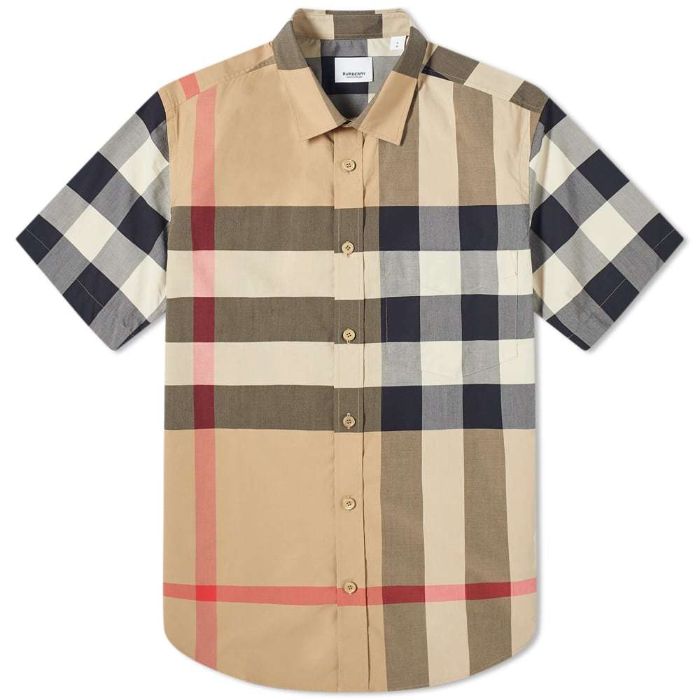 Photo: Burberry Short Sleeve Somerton Large Check Shirt