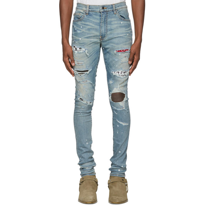amiri jeans patches