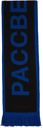 Rassvet Black & Blue Intarsia Logo Scarf