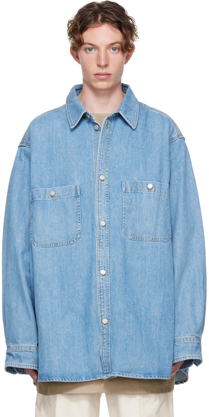 hedmayner 22AW DESTROYED DENIM SHIRT marka-szerviz.hu