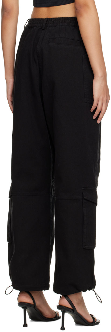 Han Kjobenhavn Black Boxy Cargo Trousers Han Kjobenhavn