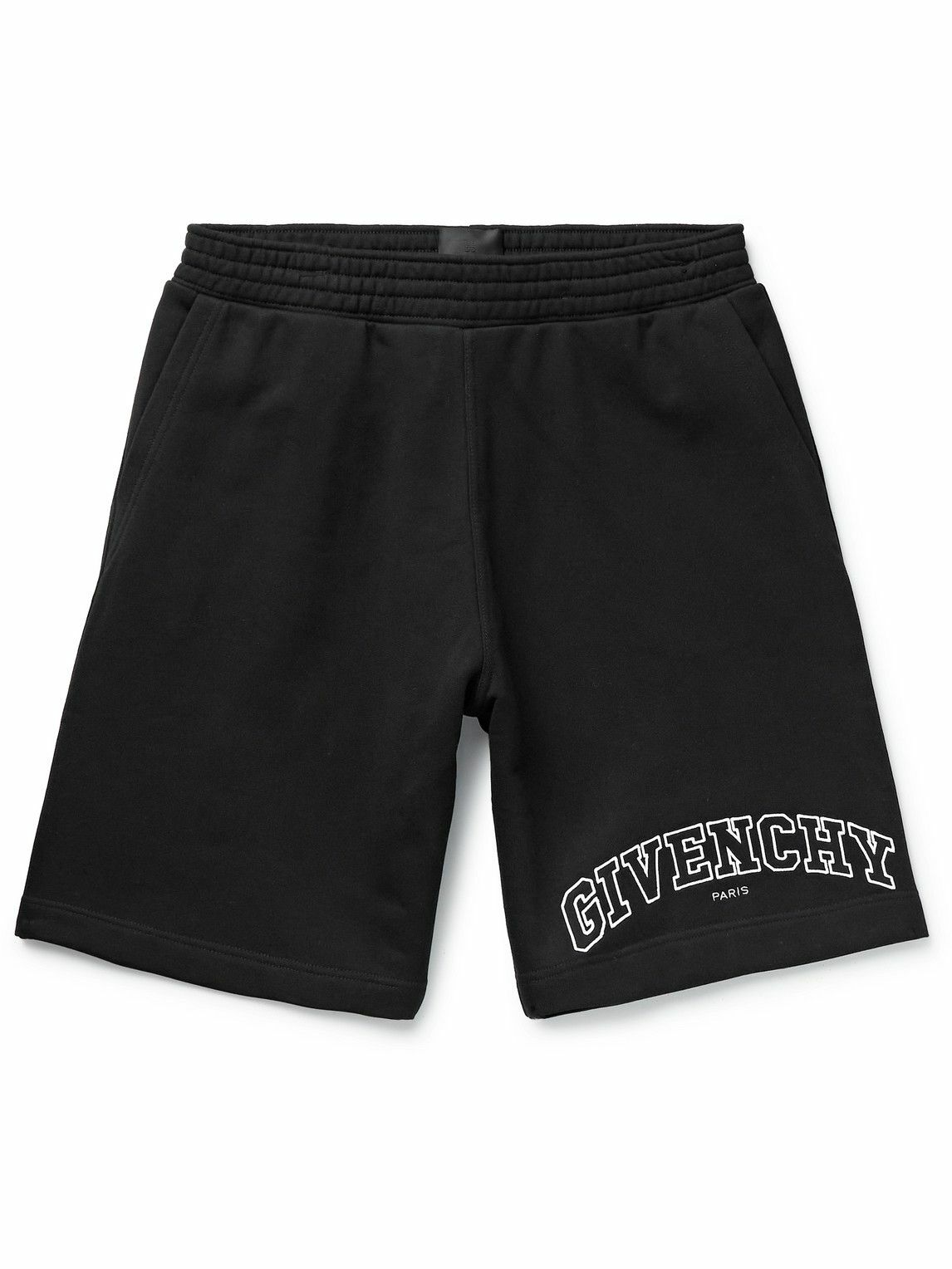 Givenchy - Logo-Embroidered Cotton-Jersey Shorts - Black Givenchy