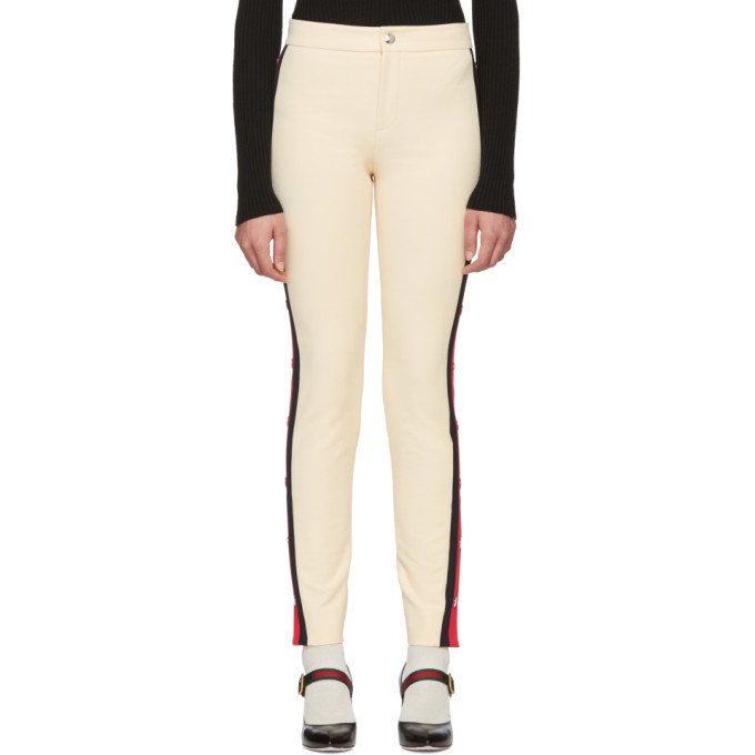 Gucci Ivory Snap Buttons Leggings Gucci