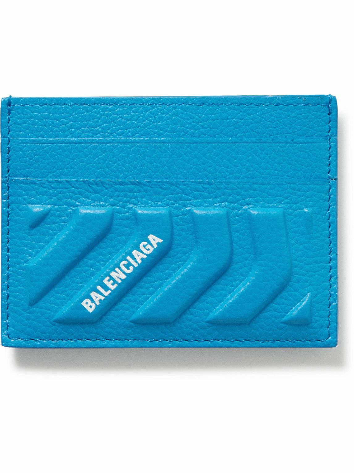 Balenciaga LogoPrint Embossed FullGrain Leather Cardholder Balenciaga