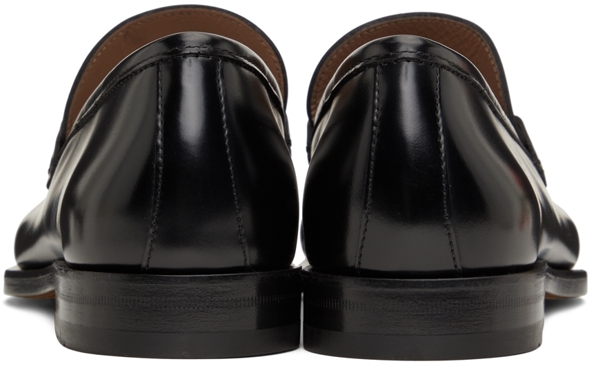 Salvatore Ferragamo Black Rolo 10 Mocassin Loafers Salvatore Ferragamo