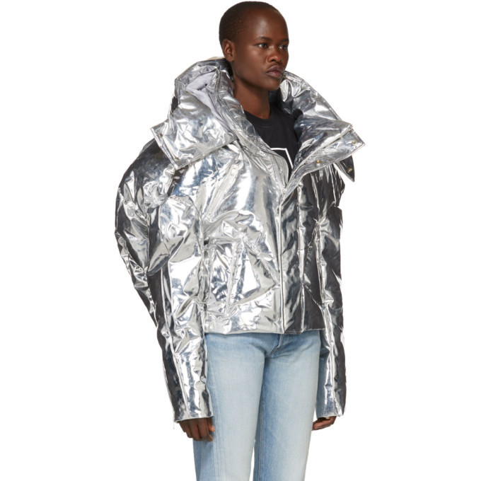 Chen Peng Silver Down Short Jacket Chen 