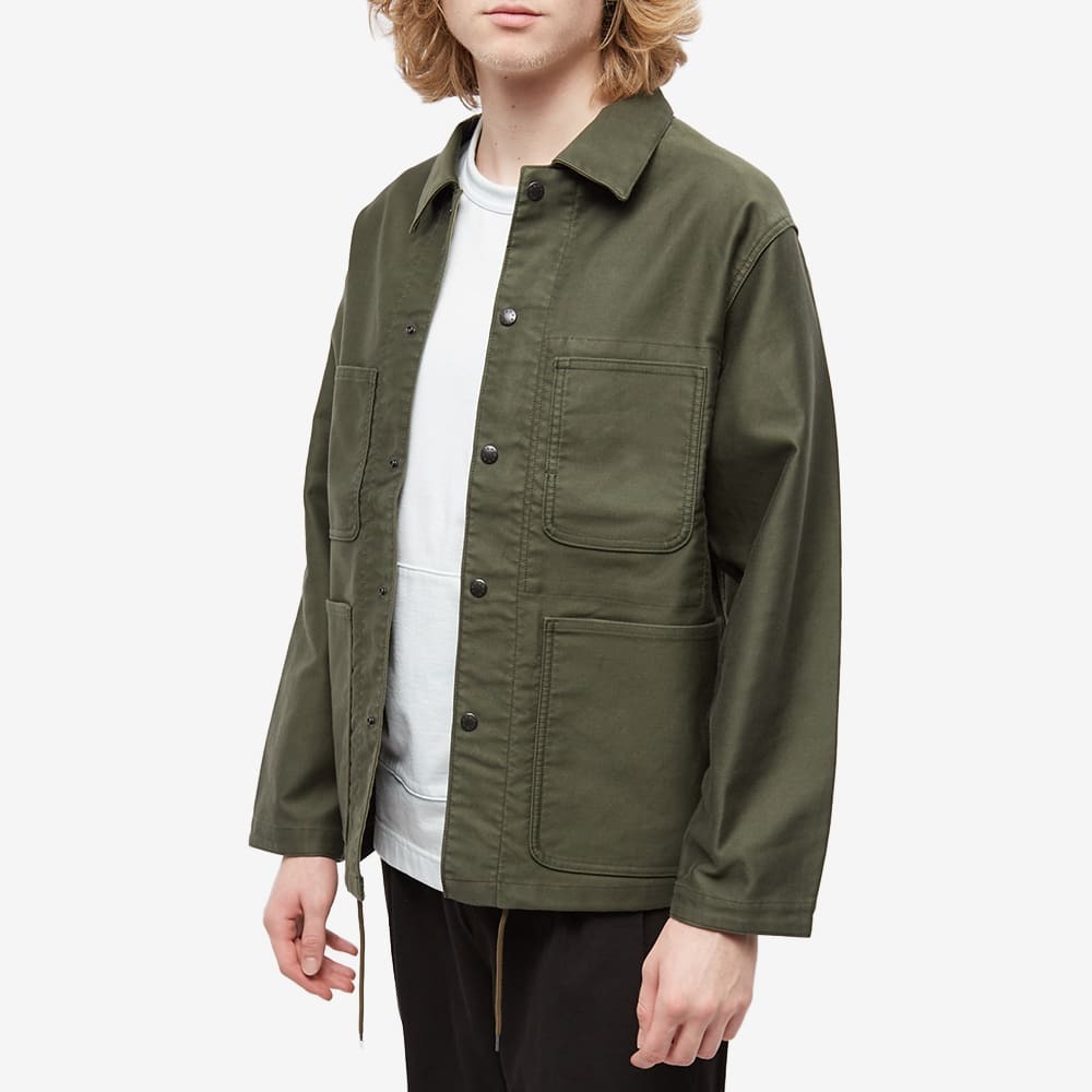 Nanamica Men's Moleskin Dock Jacket in Olive Nanamica