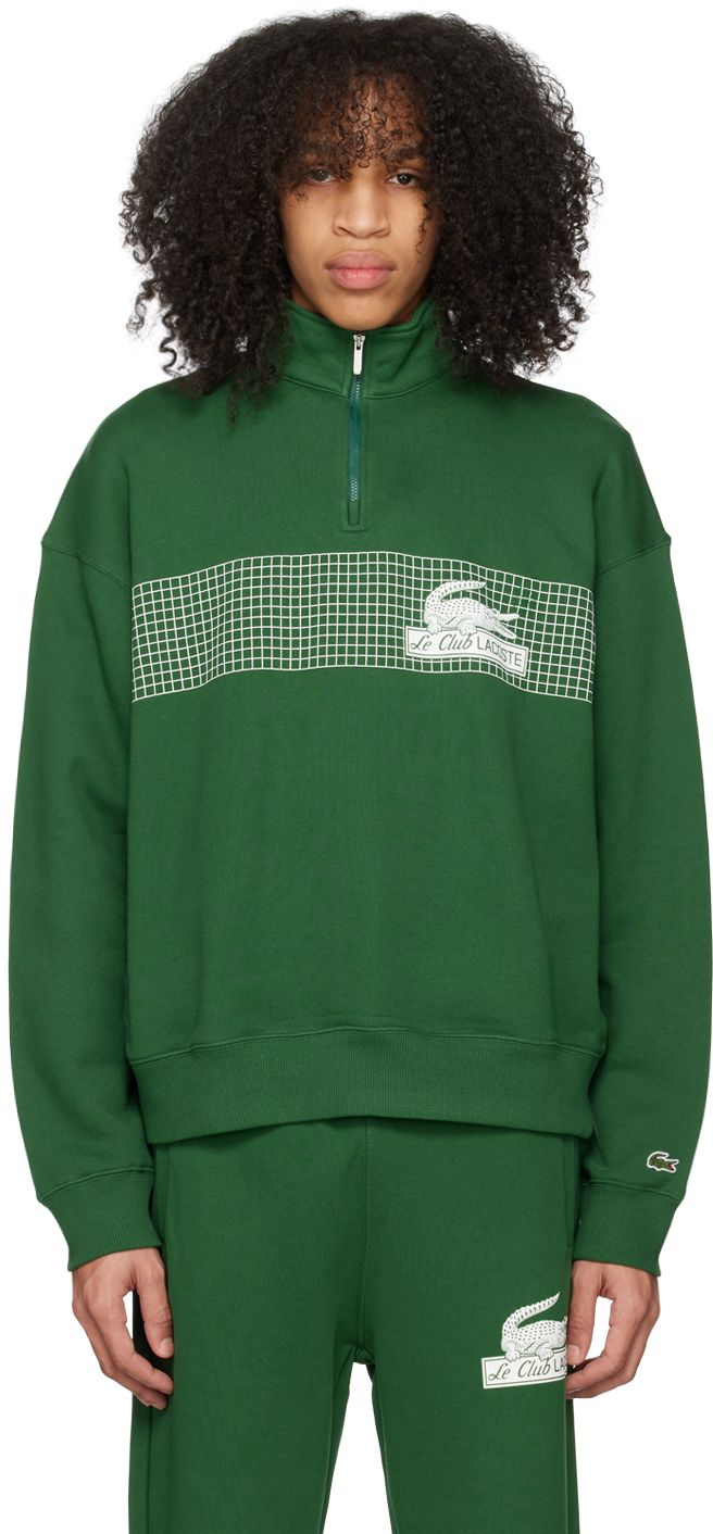 Lacoste Green Printed Sweatshirt Lacoste