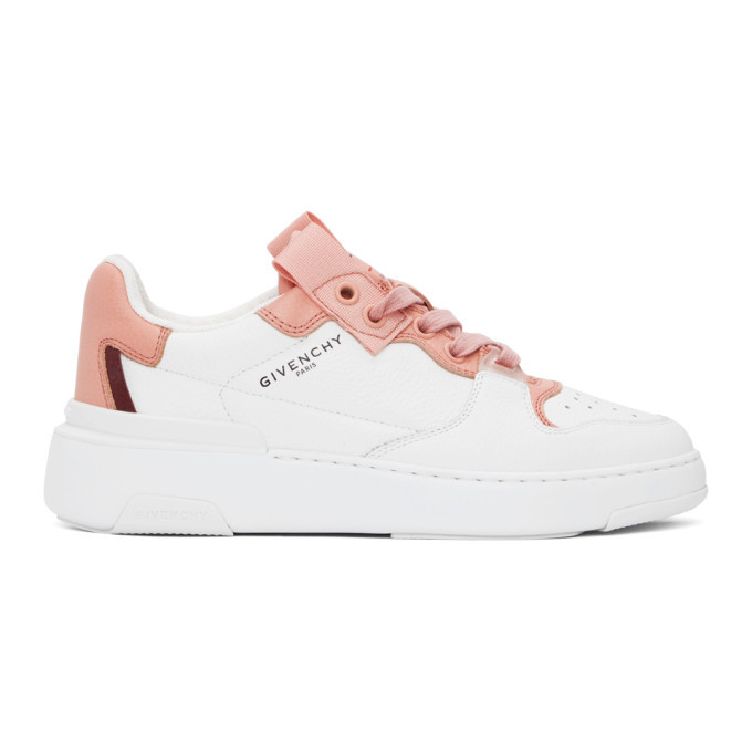 Givenchy Pink and White Wing Sneakers Givenchy