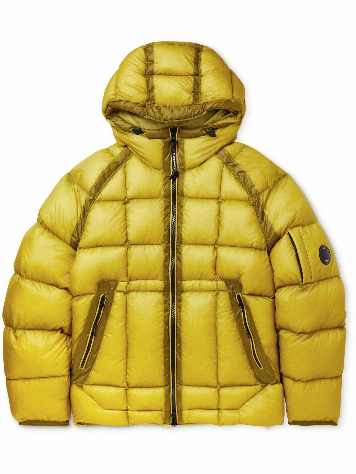 Photo: C.P. Company - Padded Quilted Ripstop Hooded Down Jacket - Yellow