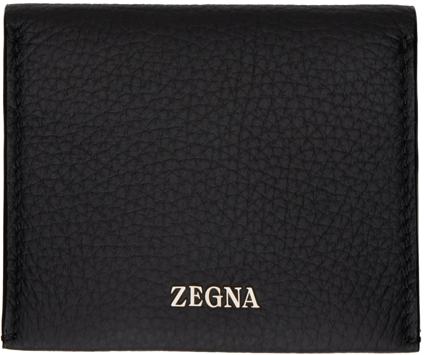ZEGNA Black Bifold Card Holder Zegna