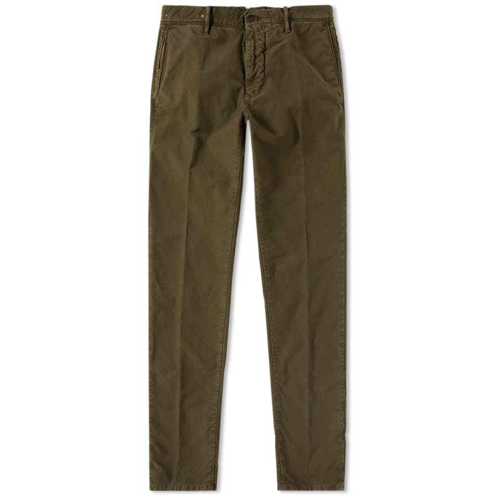 Incotex Skin Fit Stretch Chino Green Incotex
